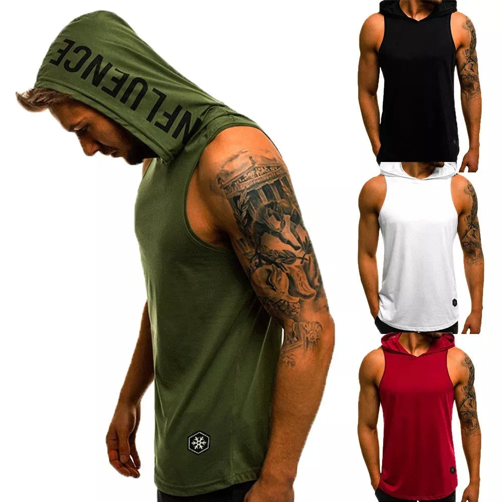 Regata Masculina Gym com Capuz