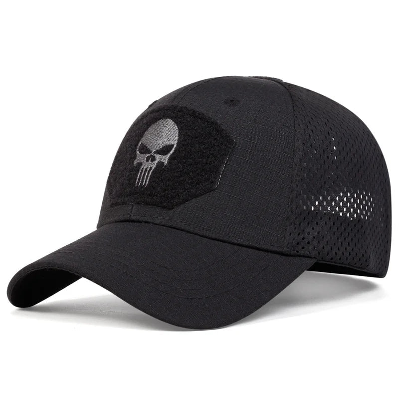 Boné Masculino Skull Aba Curva