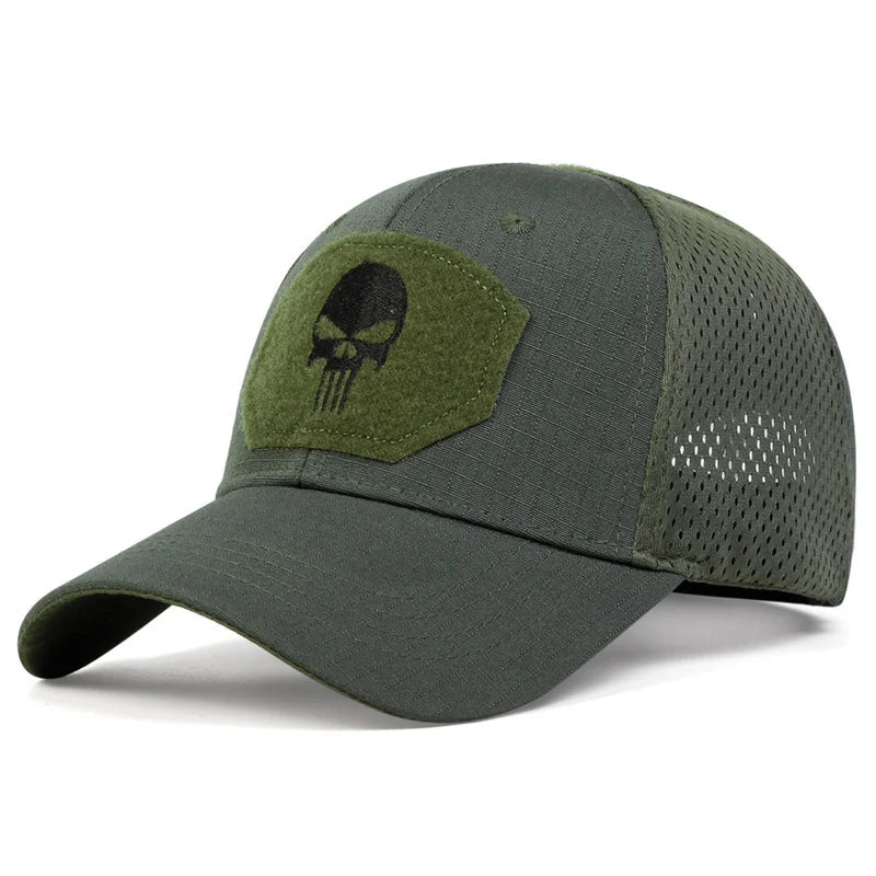 Boné Masculino Skull Aba Curva