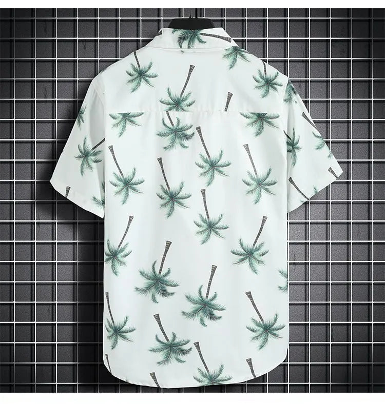 Conjunto Havaiano Camisa + Shorts Masculino