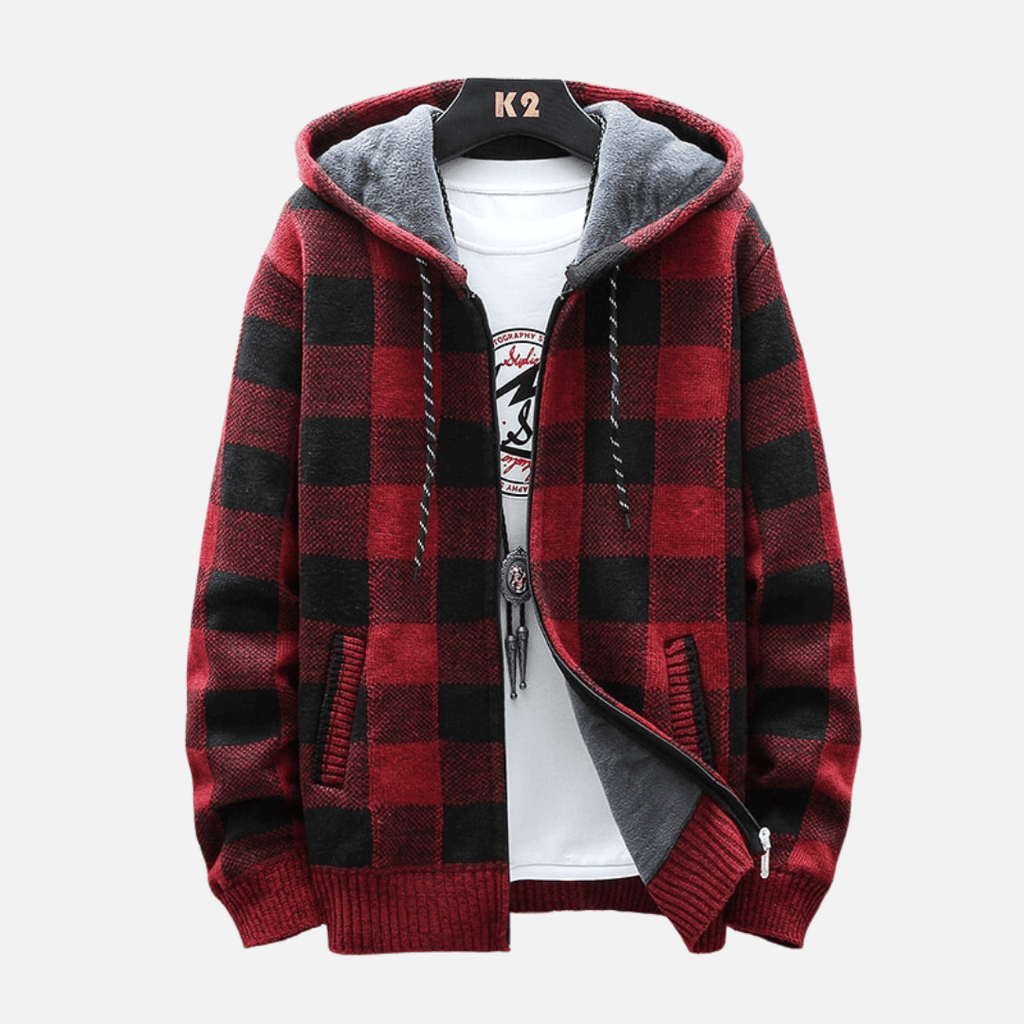 Moletom Masculino Xadrez com Capuz Premium