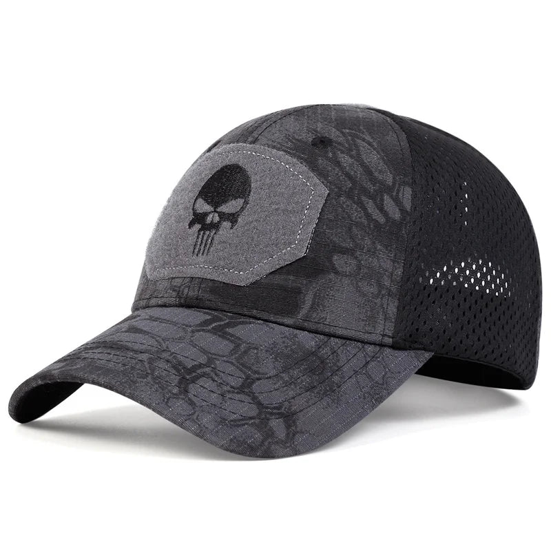 Boné Masculino Skull Aba Curva