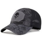 Boné Masculino Skull Aba Curva