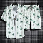 Conjunto Havaiano Camisa + Shorts Masculino