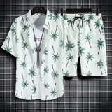 Conjunto Havaiano Camisa + Shorts Masculino