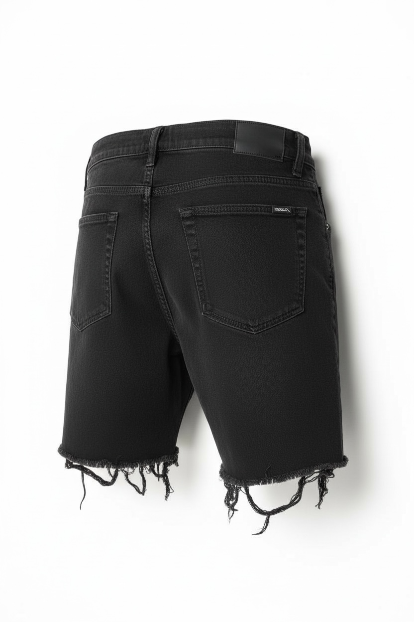 Bermuda Masculina Jogado Preta