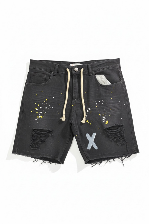 Bermuda Masculina Jogado Preta