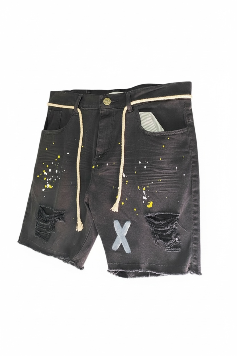 Bermuda Masculina Jogado Preta