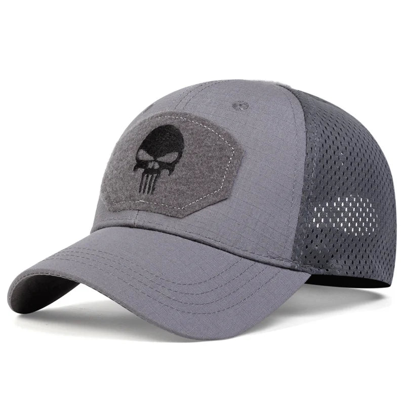 Boné Masculino Skull Aba Curva