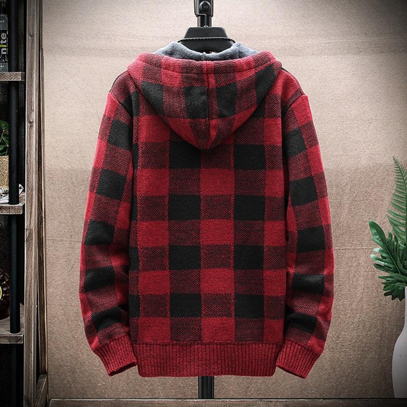 Moletom Masculino Xadrez com Capuz Premium