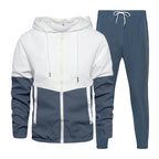 Conjunto Masculino Esportivo de Jaqueta e Calça Bicolor
