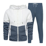 Conjunto Masculino Esportivo de Jaqueta e Calça Bicolor